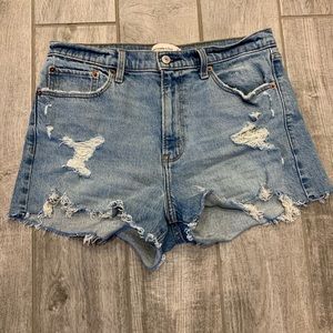 Distressed Jean Shorts